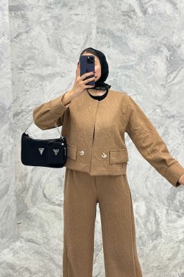 ست کت و شلوار فیتیله طرح DIOR