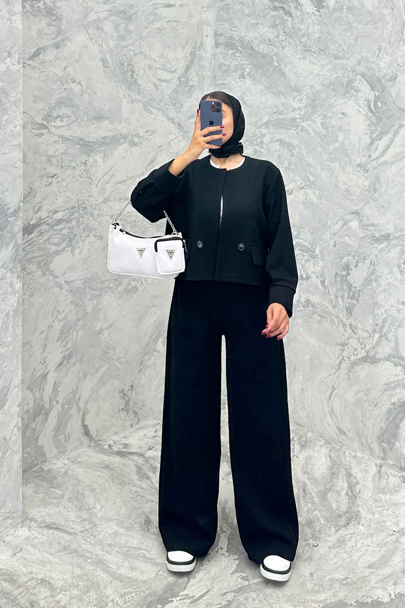 ست کت و شلوار فیتیله طرح LV