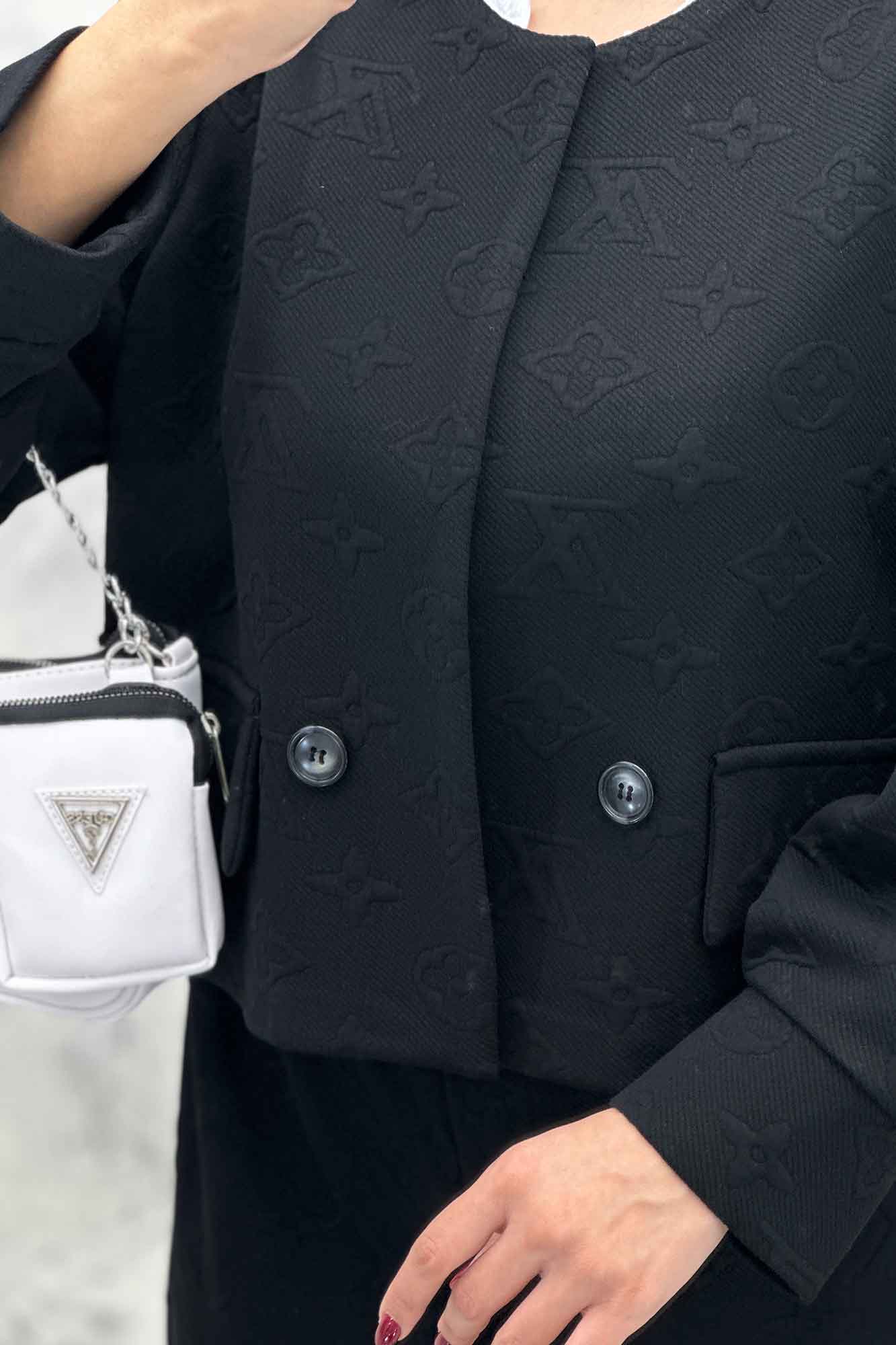 ست کت و شلوار فیتیله طرح LV