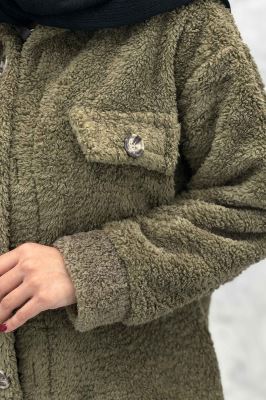 مانتو کوتاه تدی جلو دکمه