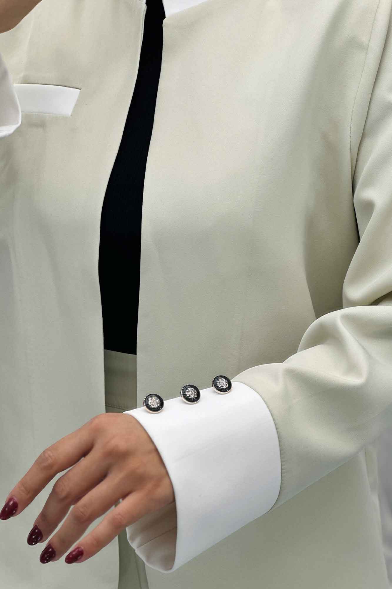 ست کت و شلوار مازراتی یقه سه سانت جواهر