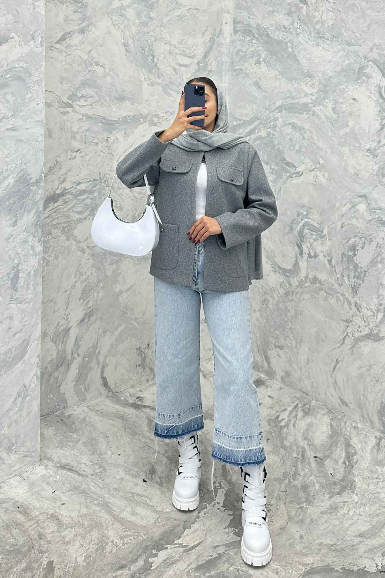 کت چهار جیب فوتر یقه سه سانت