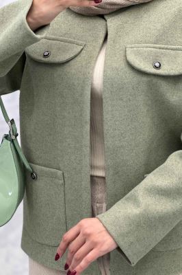 کت چهار جیب فوتر یقه سه سانت