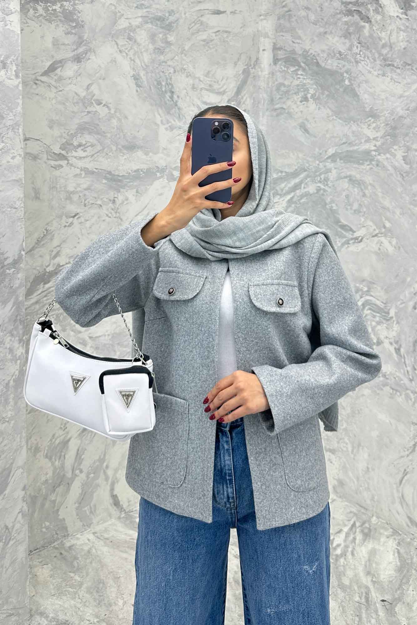 کت چهار جیب فوتر یقه سه سانت