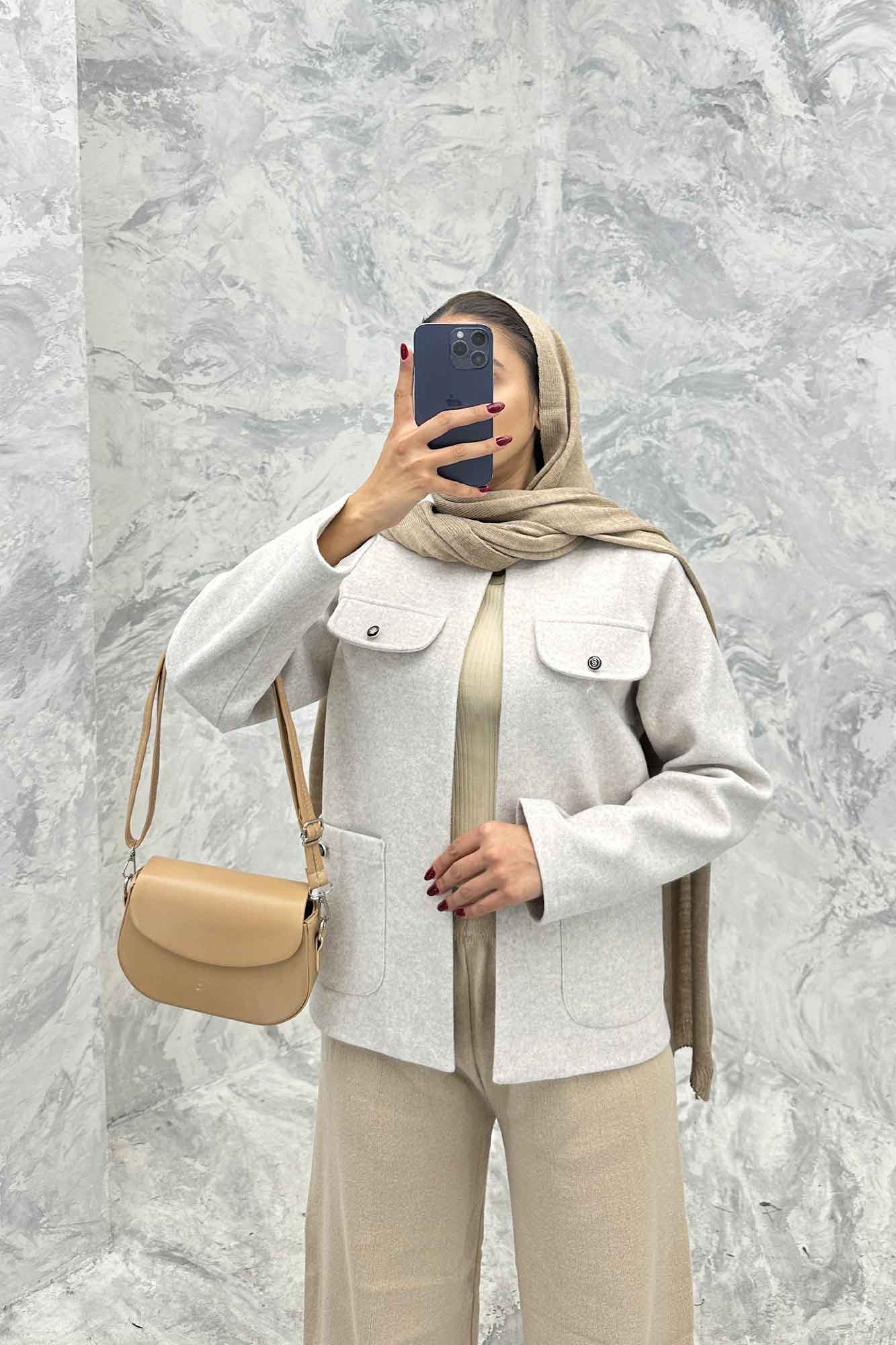 کت چهار جیب فوتر یقه سه سانت