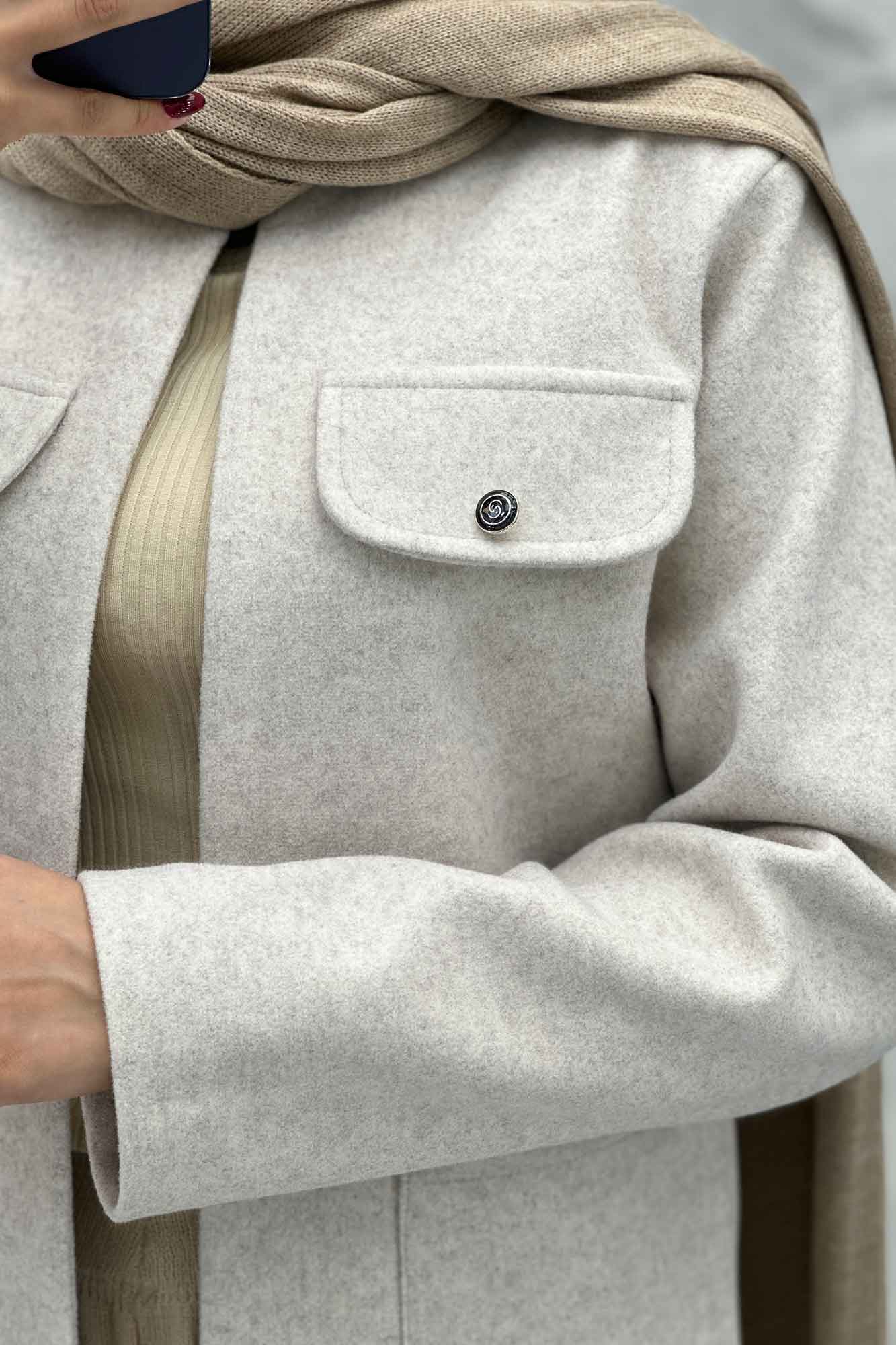 کت چهار جیب فوتر یقه سه سانت