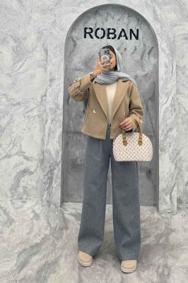 کت فوتر یقه انگلیسی آستین سگک PRADAS