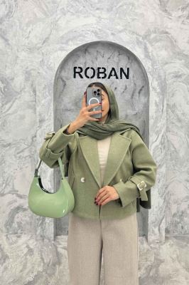 کت فوتر یقه انگلیسی آستین سگک PRADAS