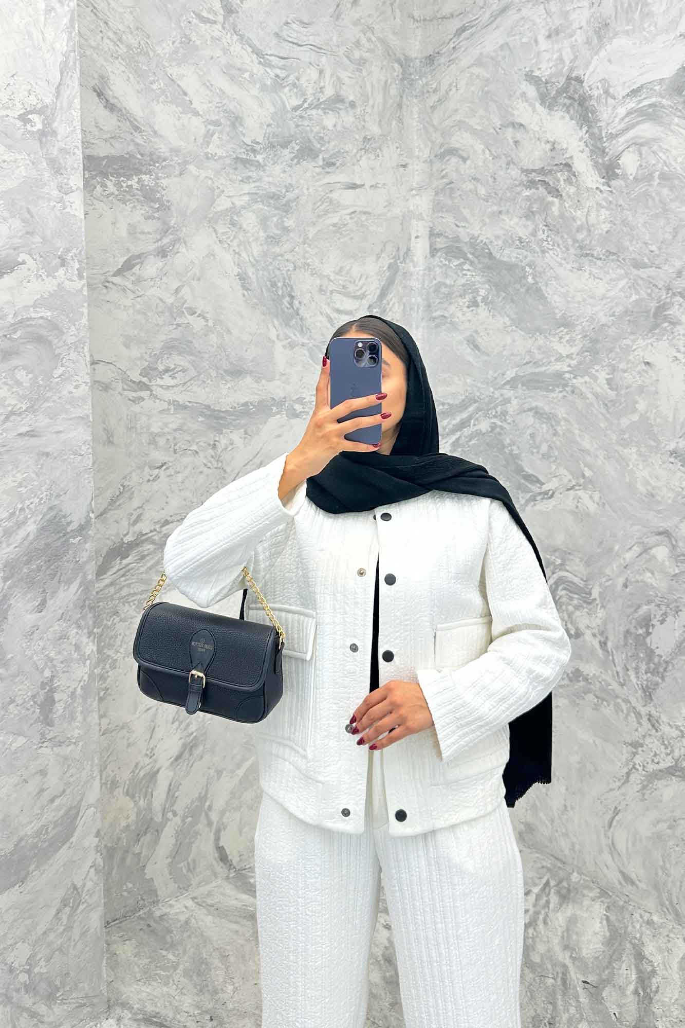 ست دوپی اس دکمه ای فیتیله طرح راه راه