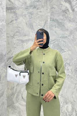 ست دوپی اس دکمه ای فیتیله طرح LV