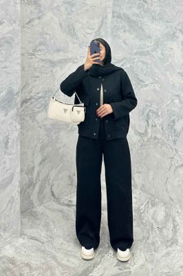 ست دوپی اس دکمه ای فیتیله طرح راه راه