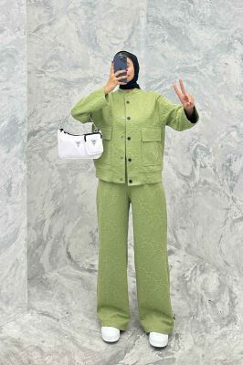 ست دوپی اس دکمه ای فیتیله طرح DIOR