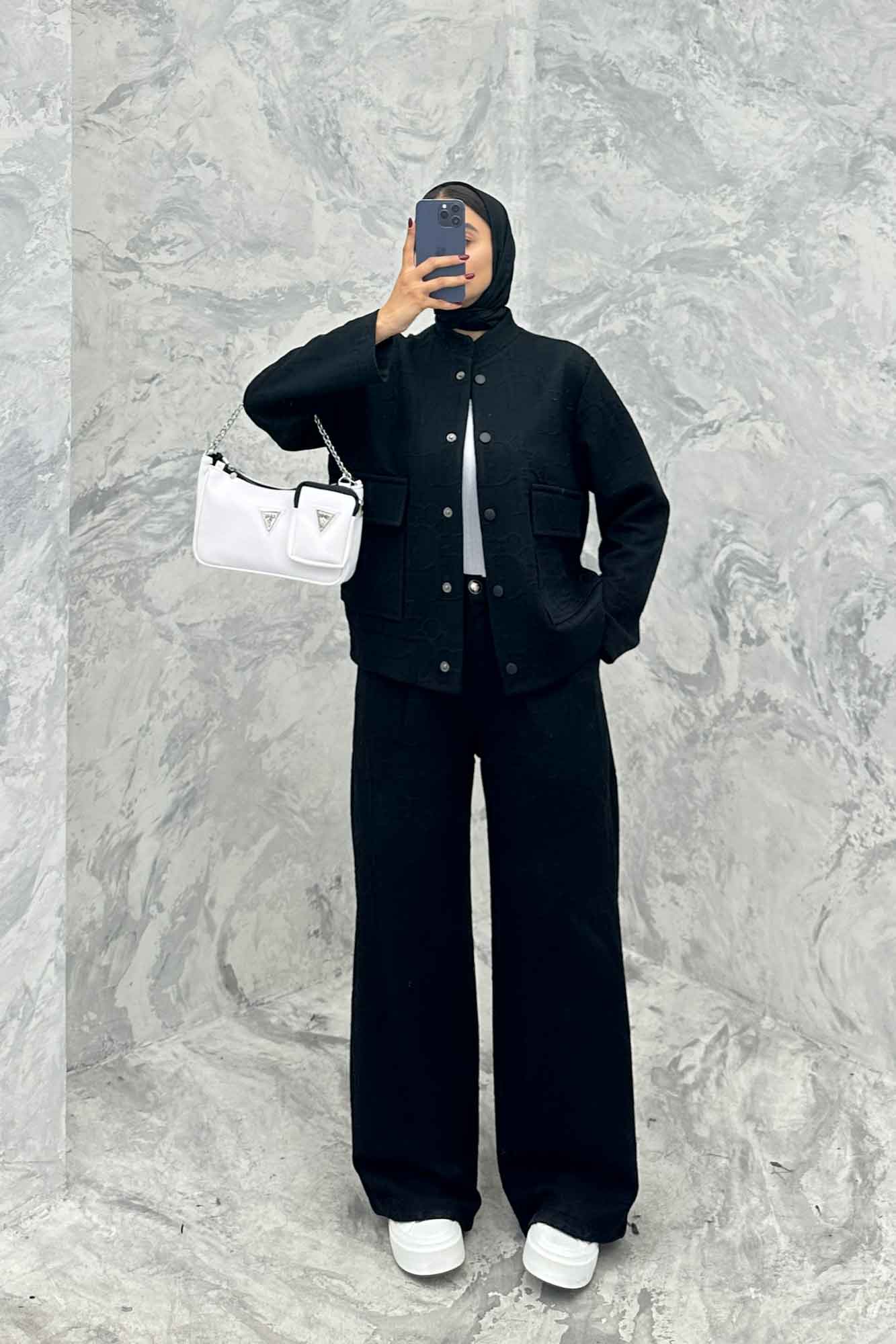 ست دوپی اس دکمه ای فیتیله طرح DIOR