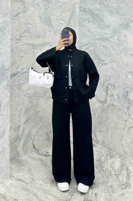 ست دوپی اس دکمه ای فیتیله طرح DIOR