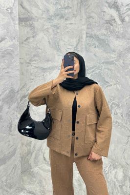 ست دوپی اس دکمه ای فیتیله طرح DIOR