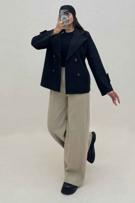 پالتو فوتر یقه انگلیسی پهن ADRIAN