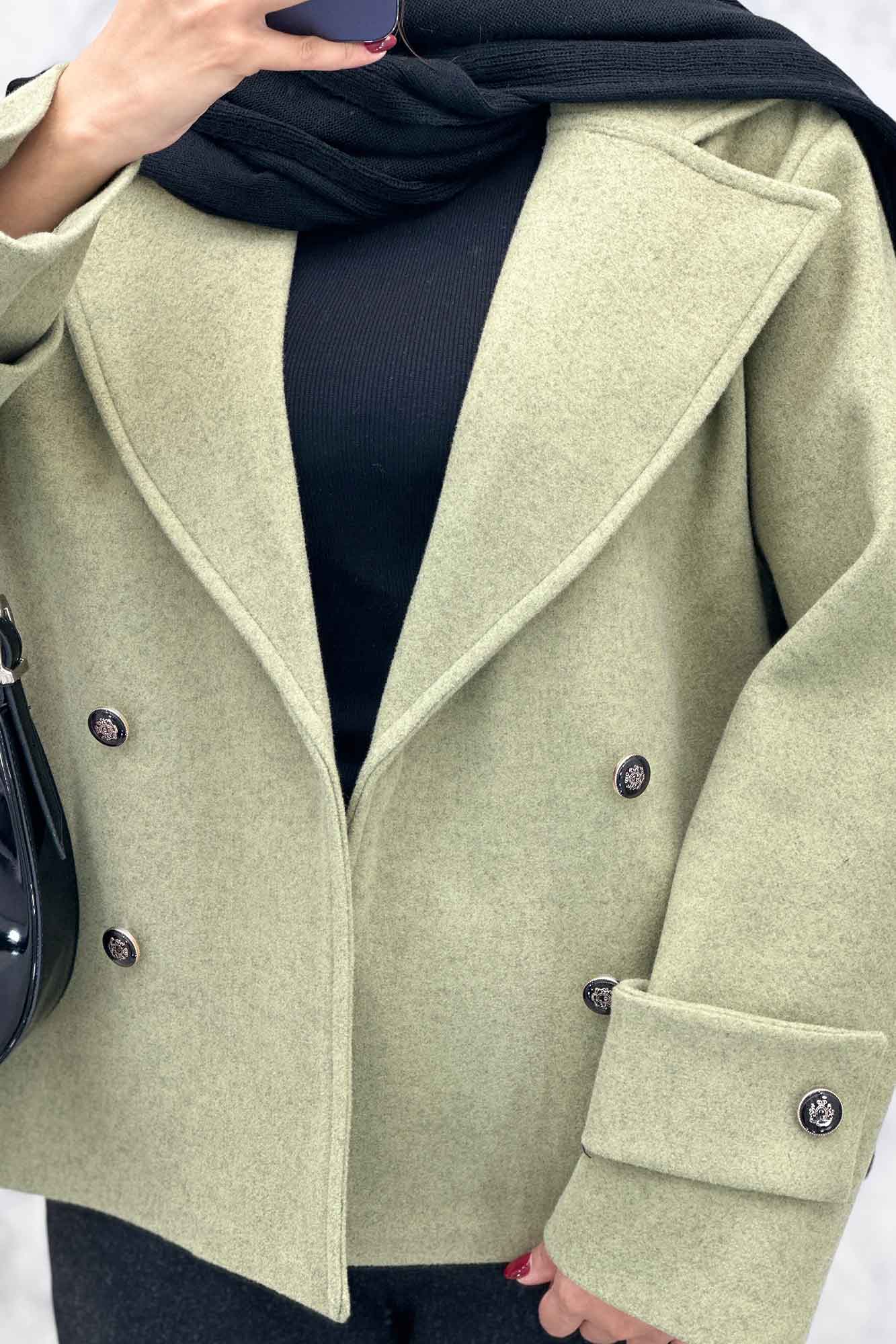 پالتو فوتر یقه انگلیسی پهن ADRIAN