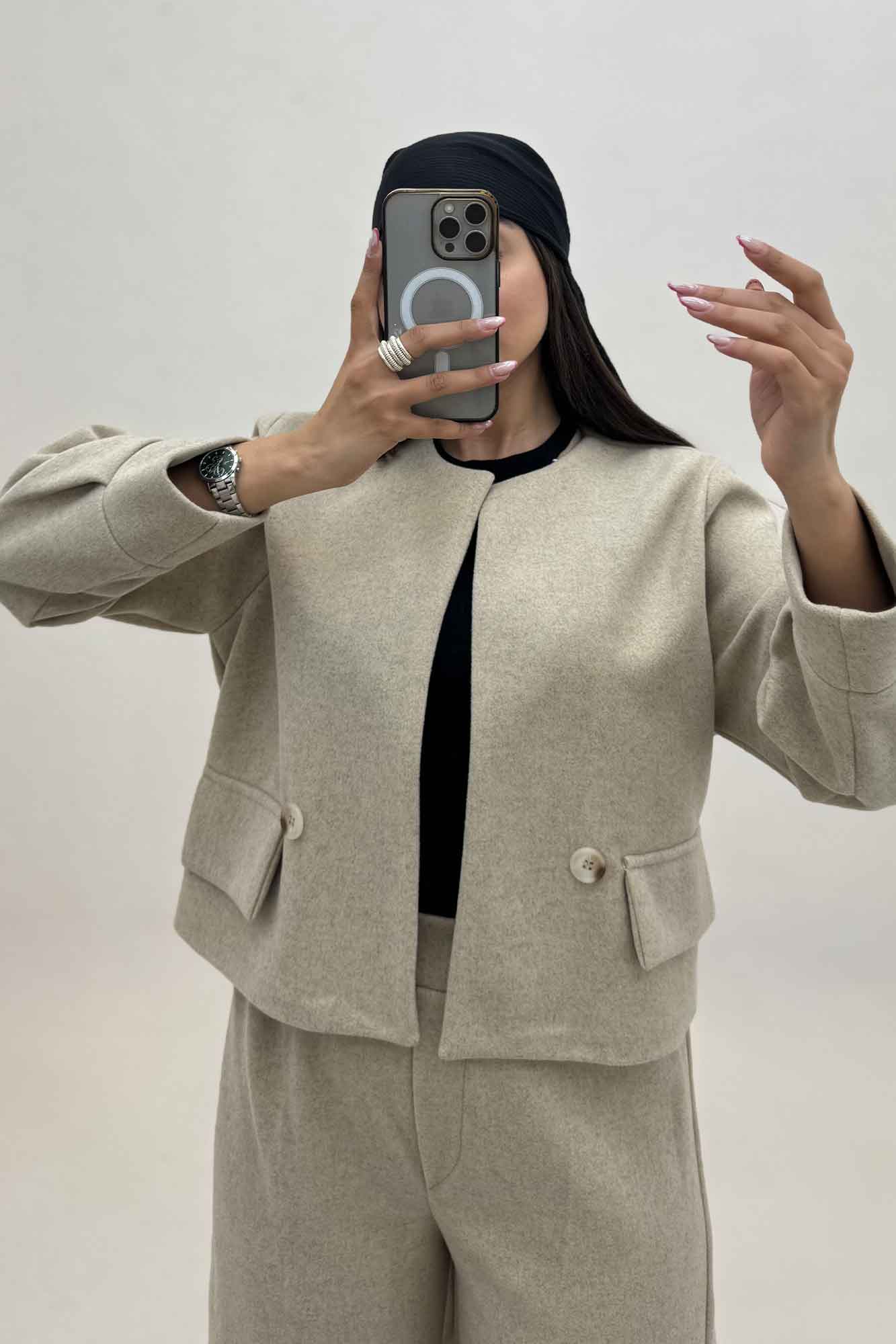 ست کت و شلوار جیب نما فوتر کژین