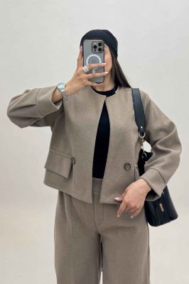 ست کت و شلوار جیب نما فوتر کژین