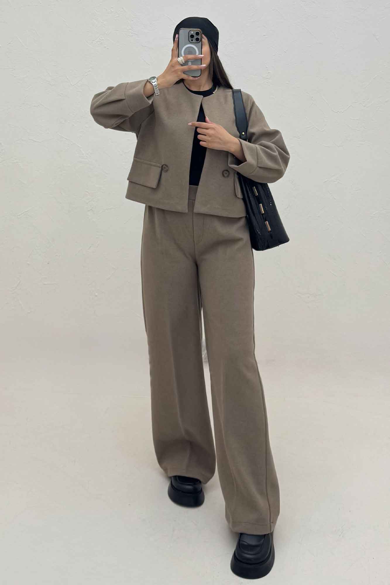 ست کت و شلوار جیب نما فوتر کژین