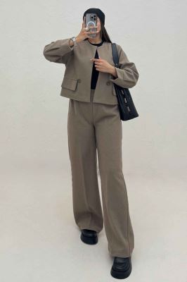 ست کت و شلوار جیب نما فوتر کژین