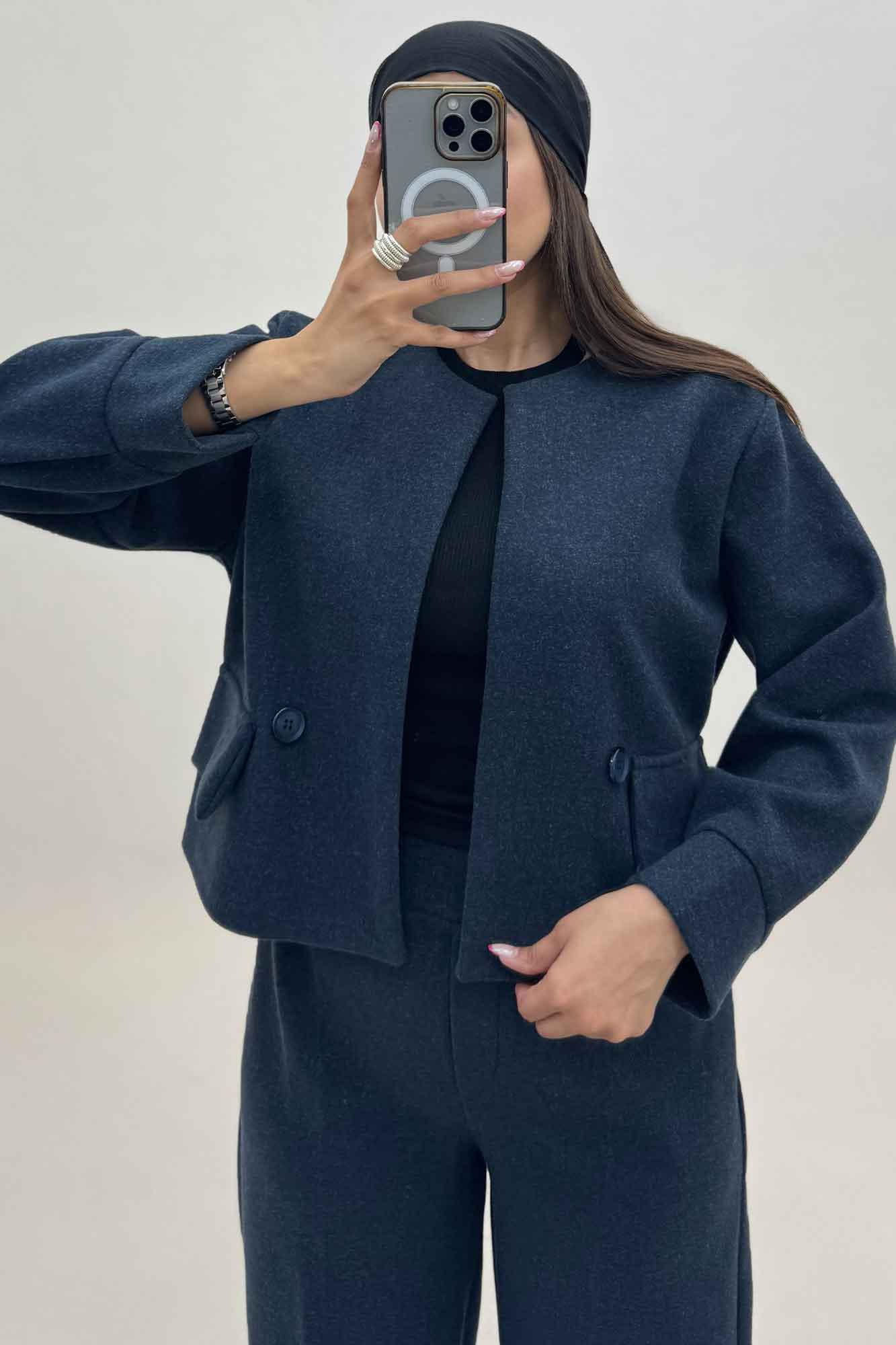 ست کت و شلوار جیب نما فوتر کژین