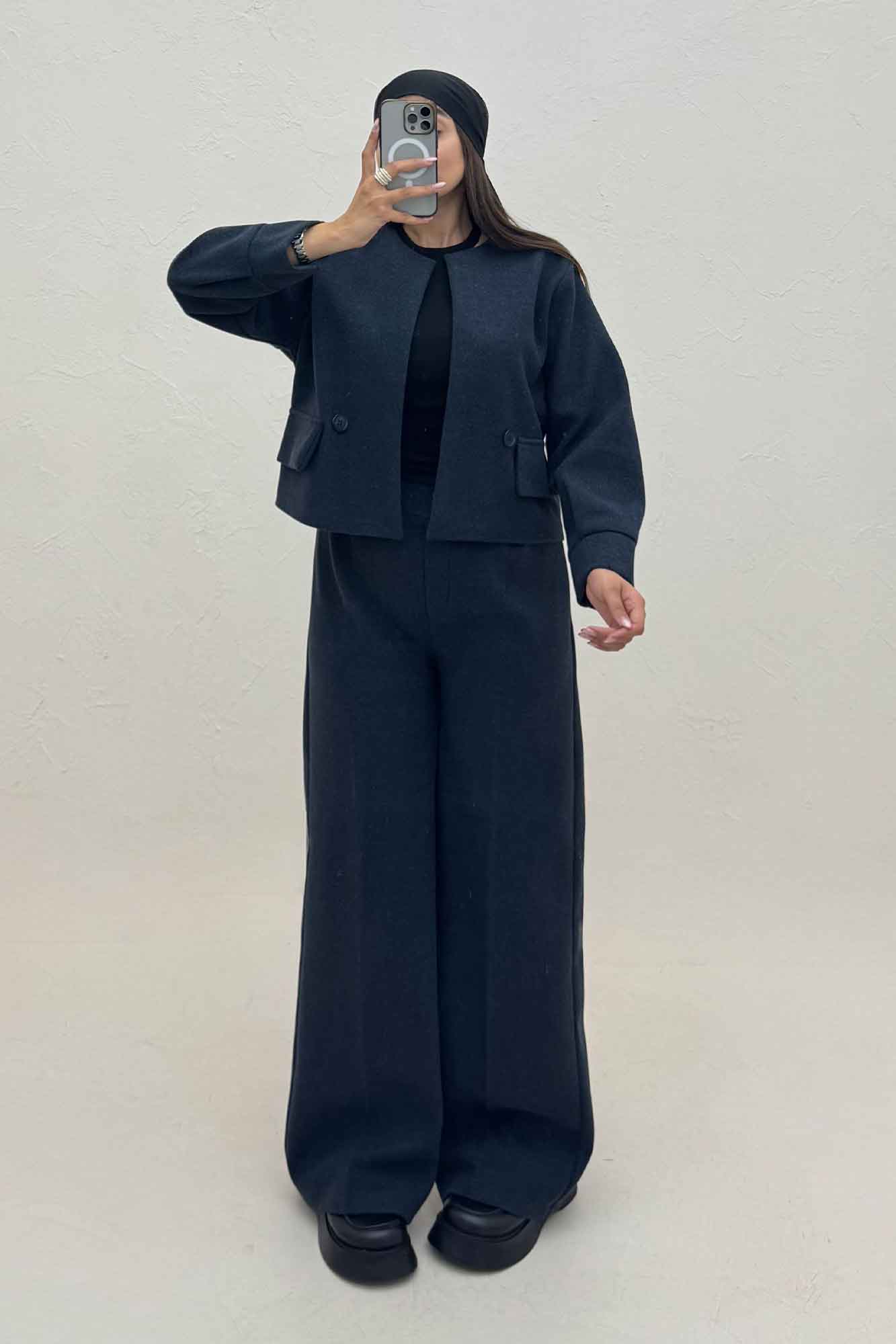 ست کت و شلوار جیب نما فوتر کژین