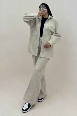 کت و شلوار فوتر جیب تا ب تا موژان