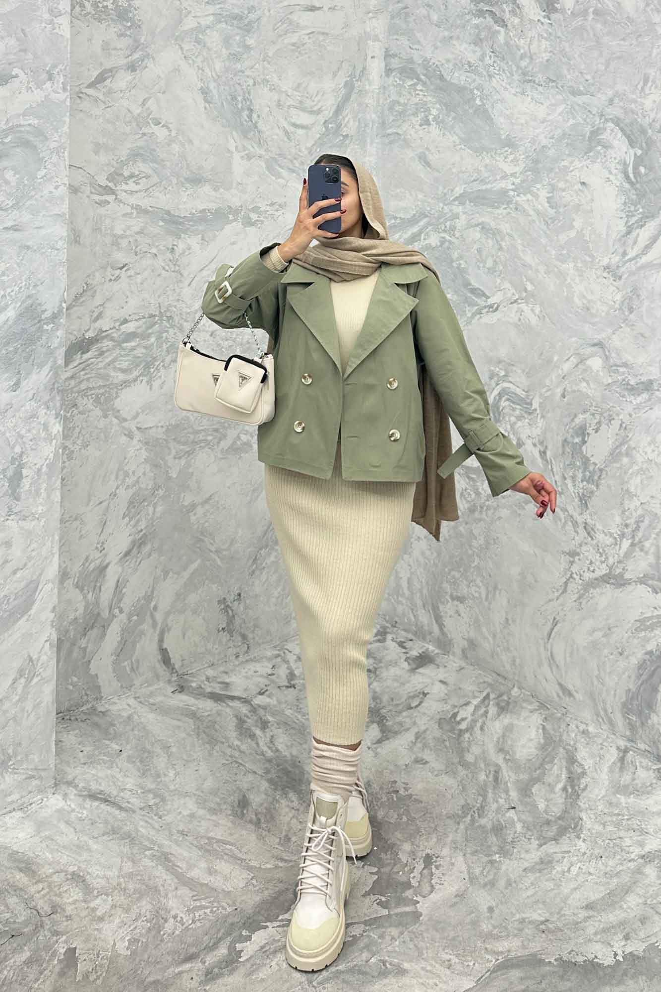 کت پاییزه کتان زارا چهار دکمه آژند