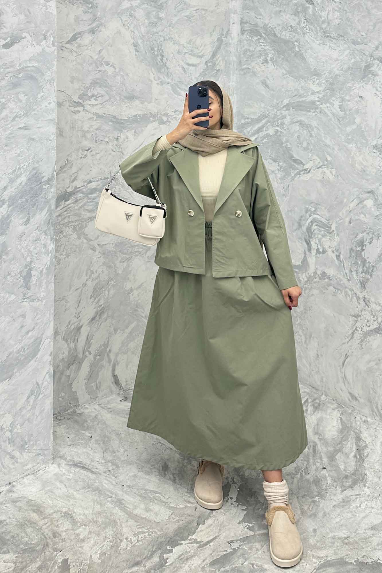 ست دوپی اس کتان زارا خفاشی TOKIO