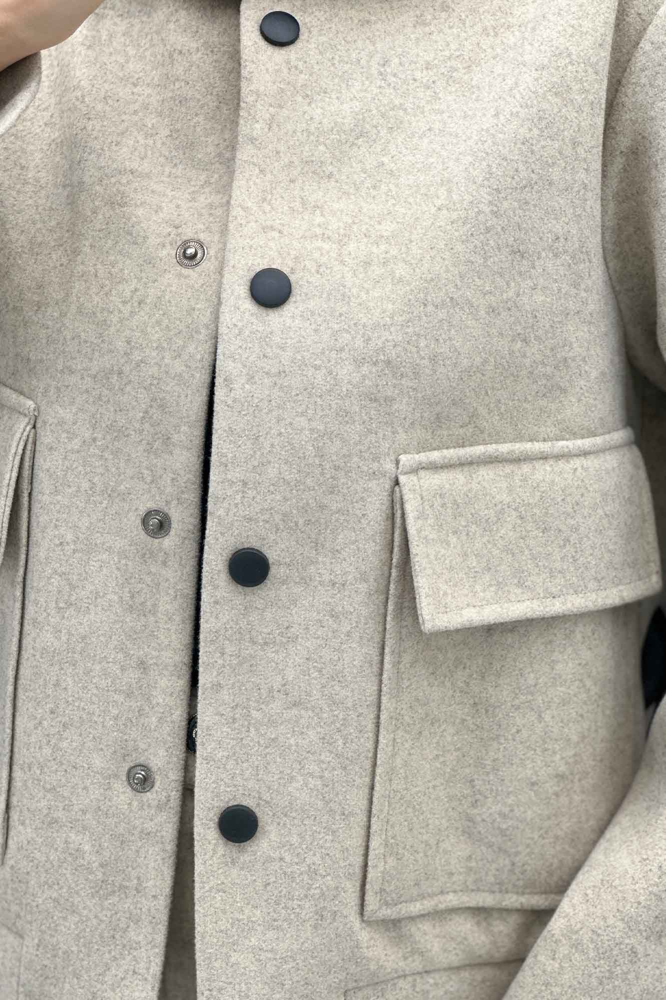 ست پالتو و شلوار فوتر جلو دکمه JESI