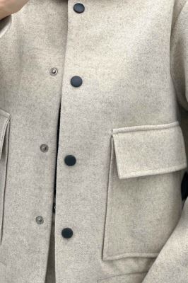 ست پالتو و شلوار فوتر جلو دکمه JESI