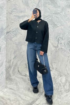 کت فوتر یقه گرد طرح جیب SAMA