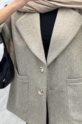 پالتو فوتر دو دکمه دو جیب رو آروند