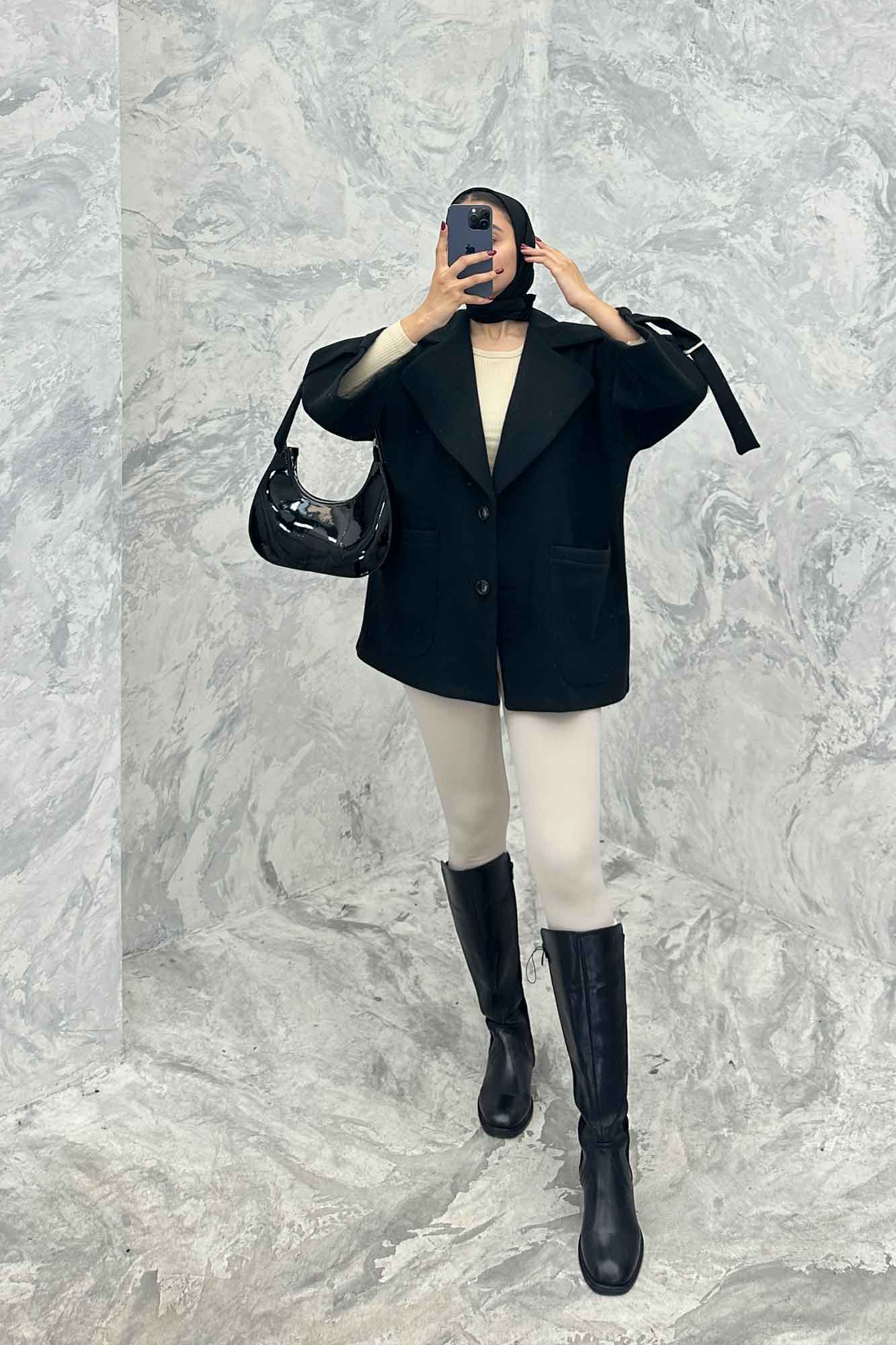 پالتو فوتر دو دکمه دو جیب رو آروند