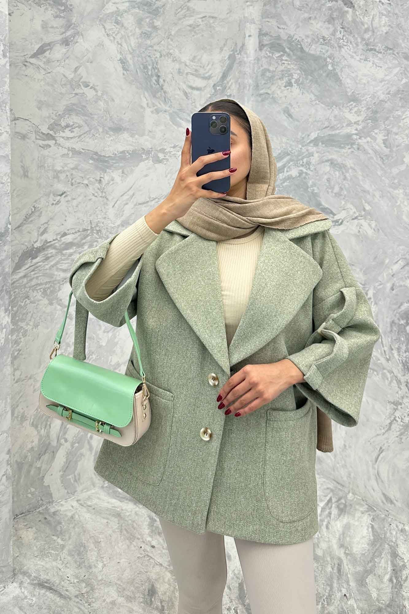 پالتو فوتر دو دکمه دو جیب رو آروند