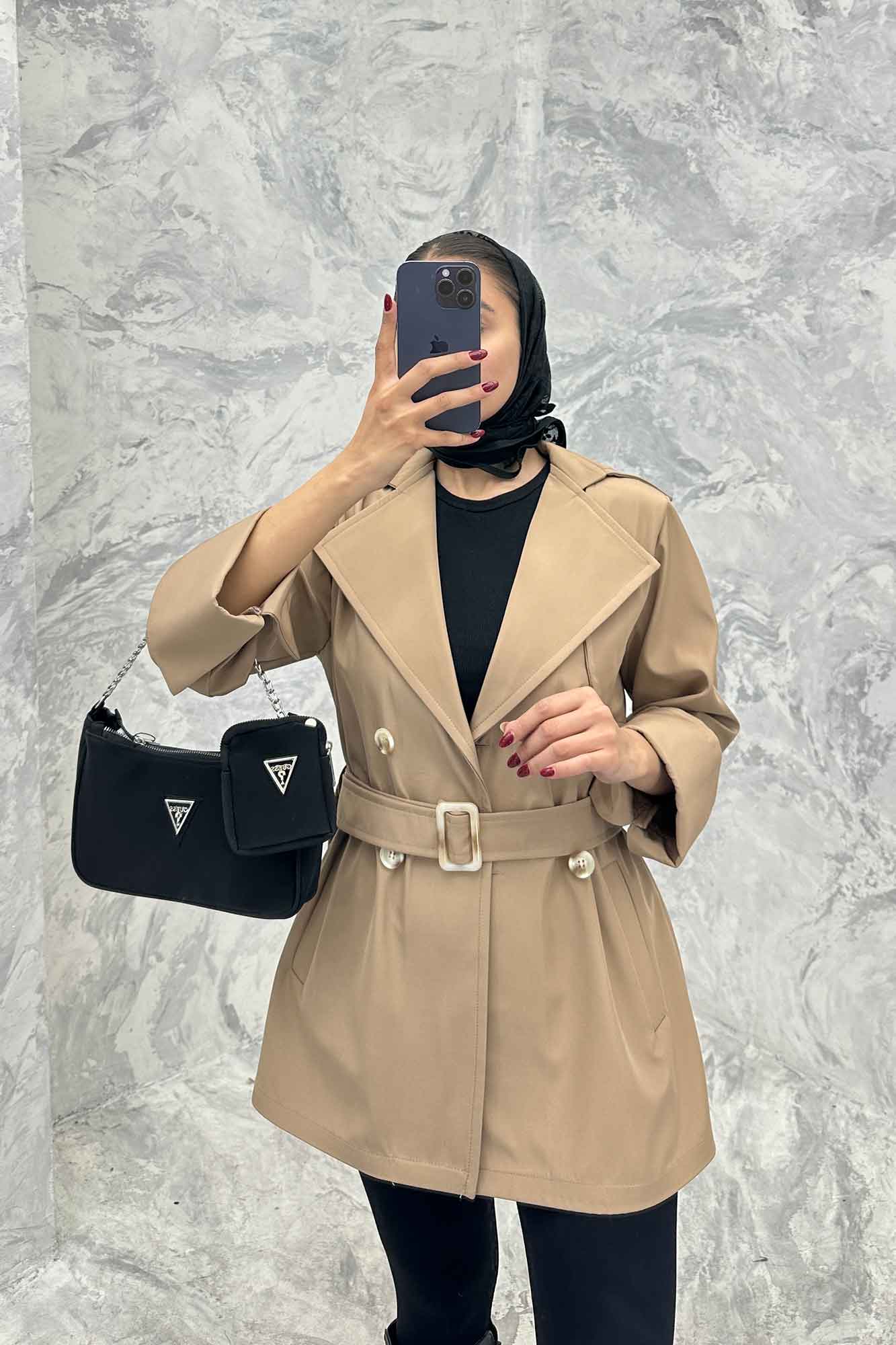 بارانی کوتاه مچ برگردان سانتانا