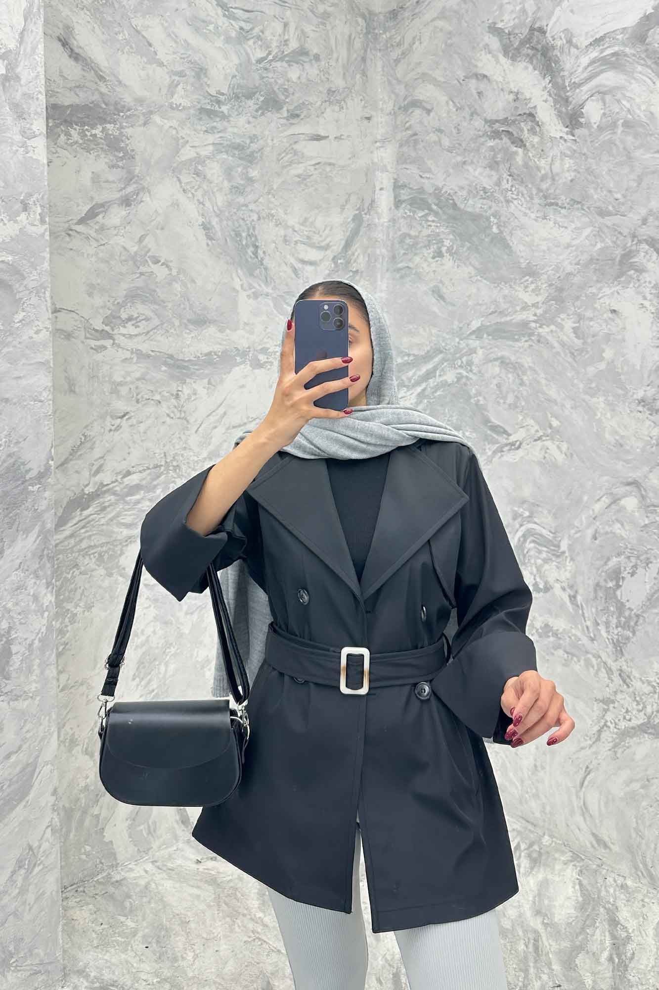 بارانی کوتاه مچ برگردان سانتانا