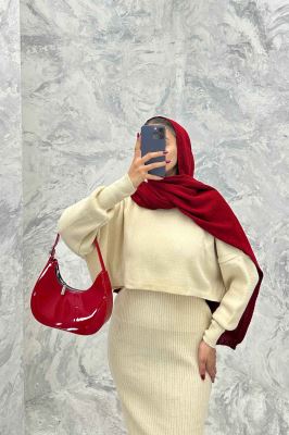 ست دو تیکه سارافن بافت کبریتی و رویه