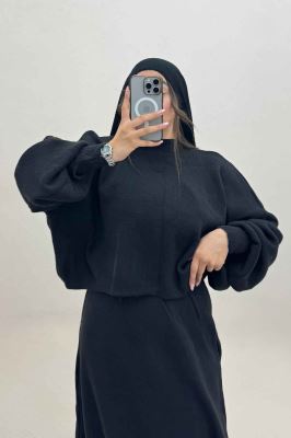 ست بافت اورال دامنی بلند و رویه