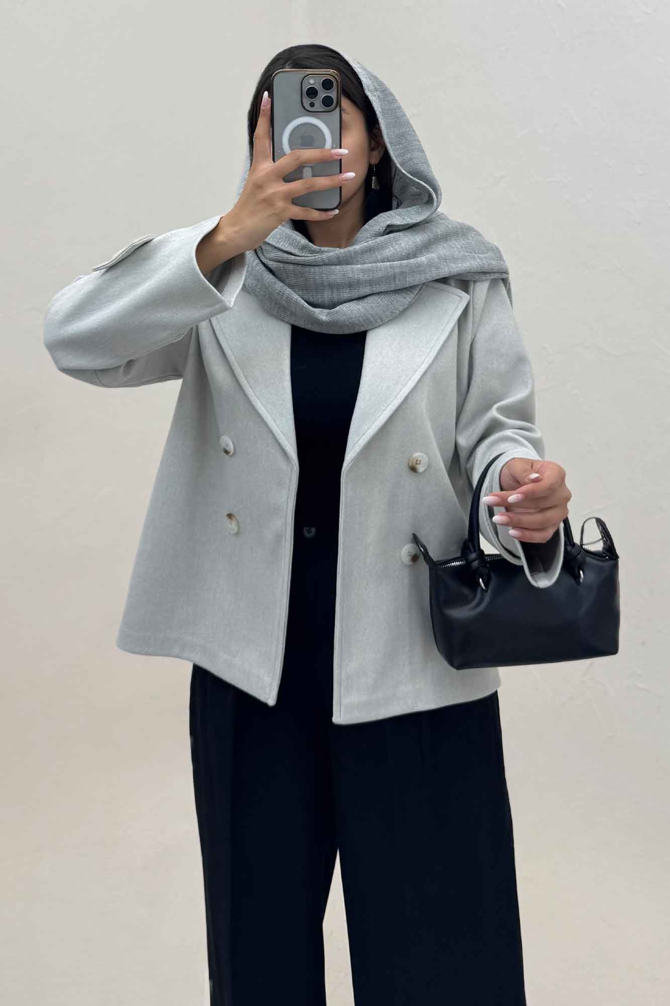 پالتو فوتر یقه انگلیسی پهن ADRIAN