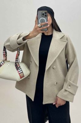 پالتو فوتر یقه انگلیسی پهن ADRIAN