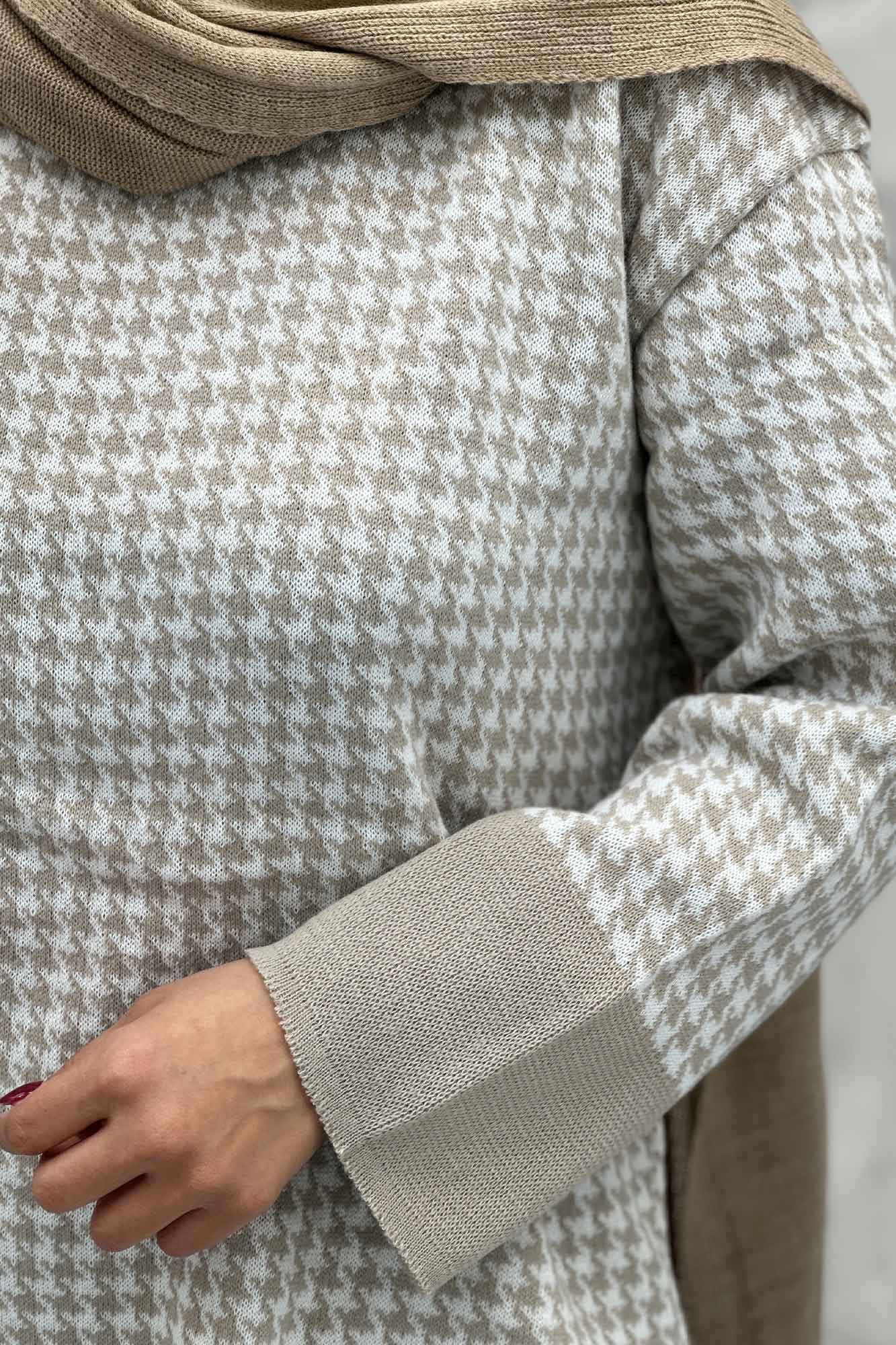 ست دورس و شلوار بافت پیردوپل AF