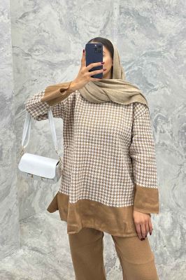 ست دورس و شلوار بافت پیردوپل AF