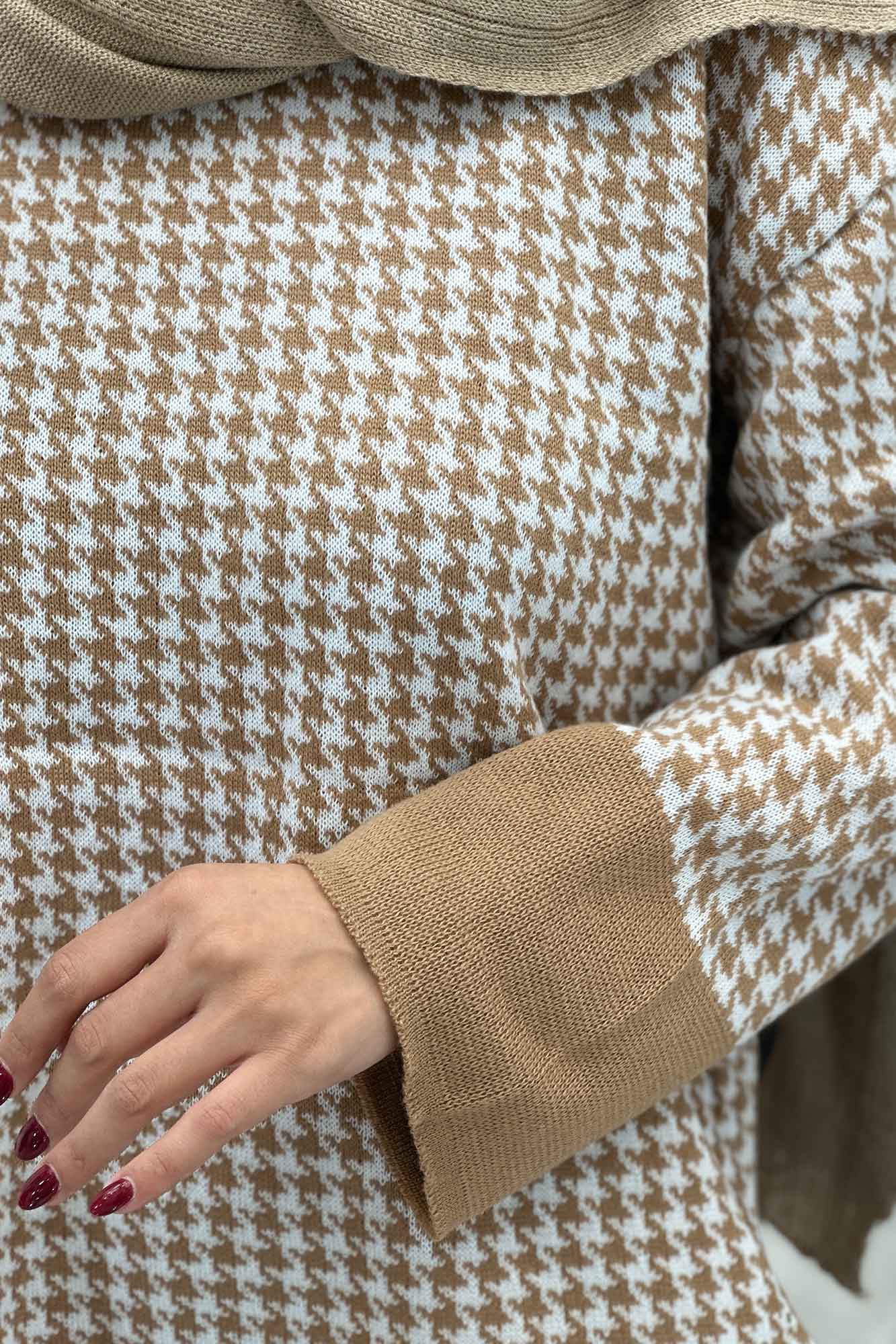 ست دورس و شلوار بافت پیردوپل AF