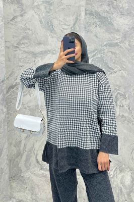 ست دورس و شلوار بافت پیردوپل AF