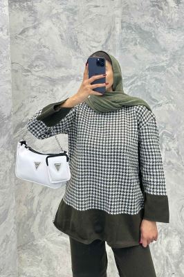 ست دورس و شلوار بافت پیردوپل AF