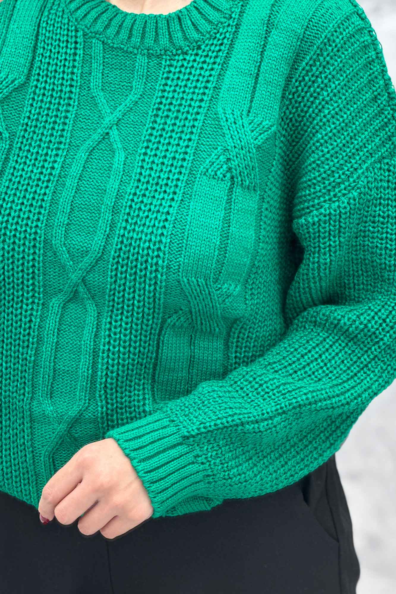 بلوز یقه گرد بافت طرح دار AF