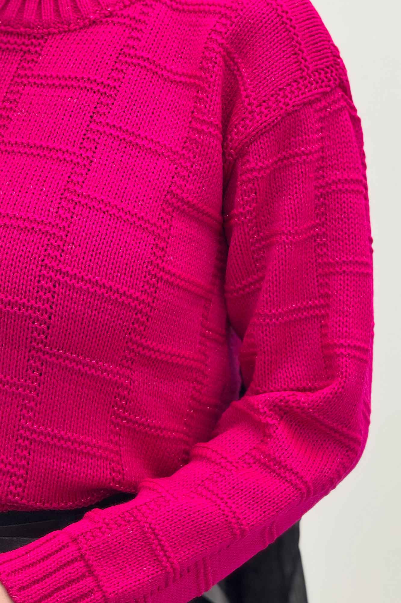 بلوز بافت طرح مربع لمه دار AF