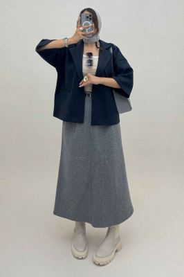 کت آستین سه رب فوتر دو دکمه